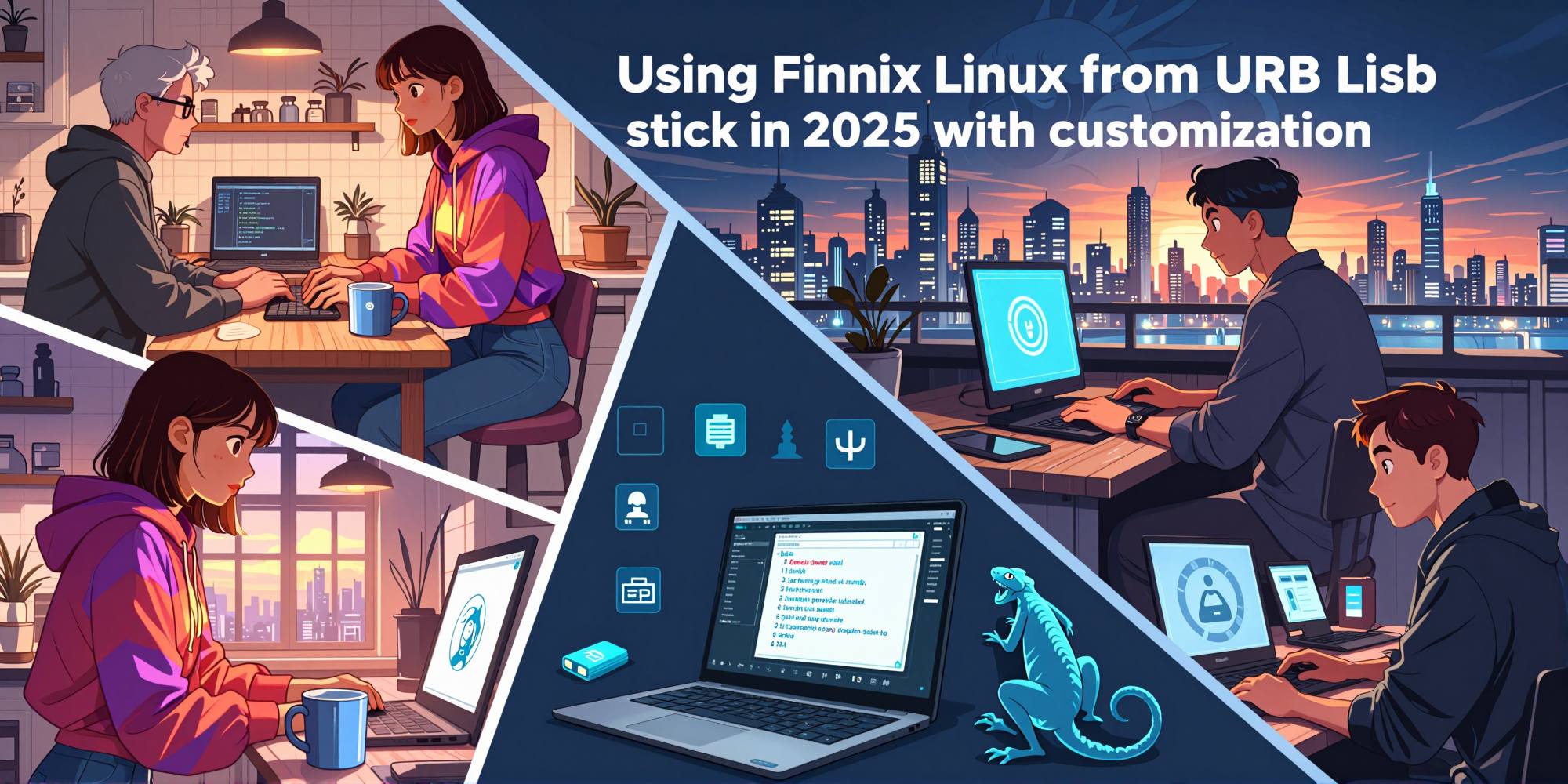 How to use the Finnix Linux distribution from a USB stick for troubleshooting and system recovery. Default settings and squashfs details included.